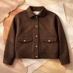 Zara dark Brown Wool Jacket